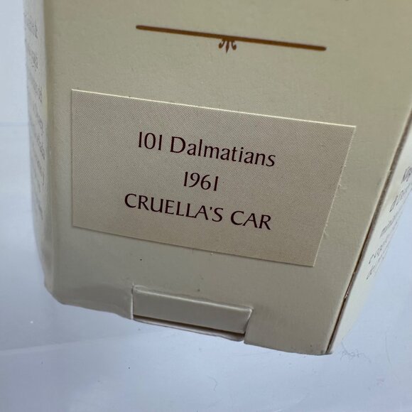 Disneys Tiny Kingdom 101 Dalmatians 1961 Cruellas Car Miniature Figurine - Picture 4 of 6
